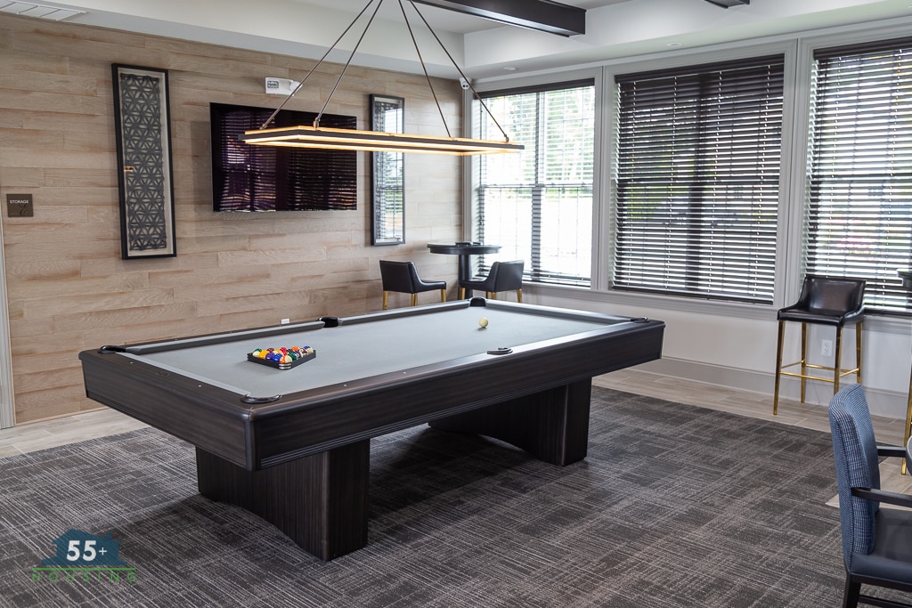 Billiards Table inside clubhouse at Enclave at Ocean