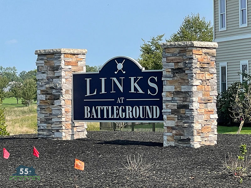 Links at Battleground Entrance Sign